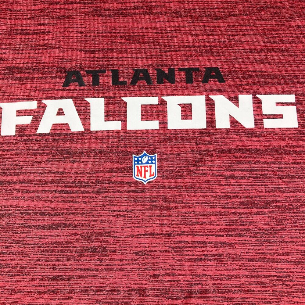 Nike Atlanta Falcons T Shirt Mens XL Red Black NFL Dri Fit Performance Tee